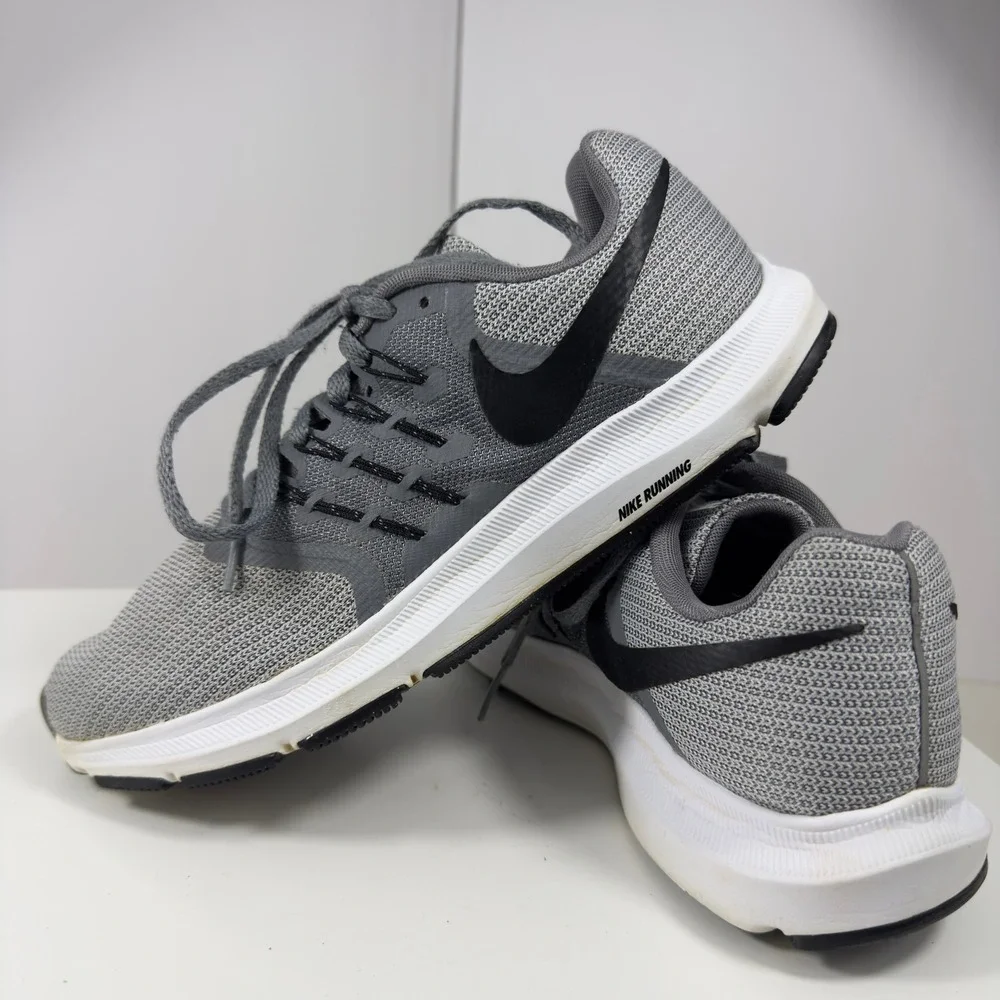 Nike Downshifter 7 Running Shoes Women's 8.5 Grey Black 909006-011 Mesh Low Tops